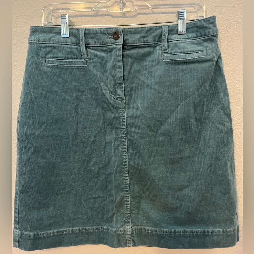 Talbots blue corduroy skirt